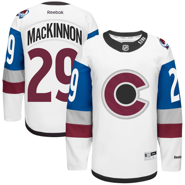 NHL Colorado Avalanche Trikot #29 Nathan MacKinnon Authentic Weiß Reebok 2016 Stadium Series